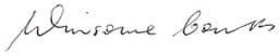 Winsome Coutts Signature